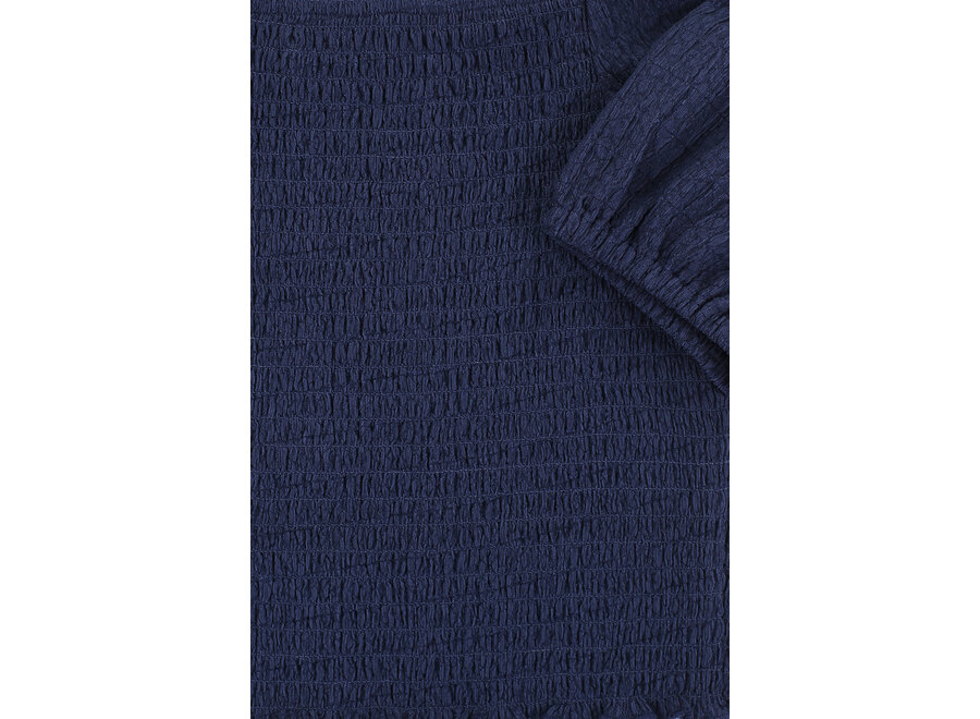 10Sixteen Off Shoulder Top / Fancy T Oxford Blue