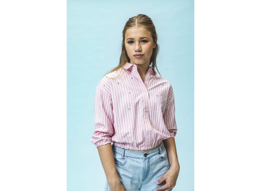10Sixteen Blouse Pastel Pink