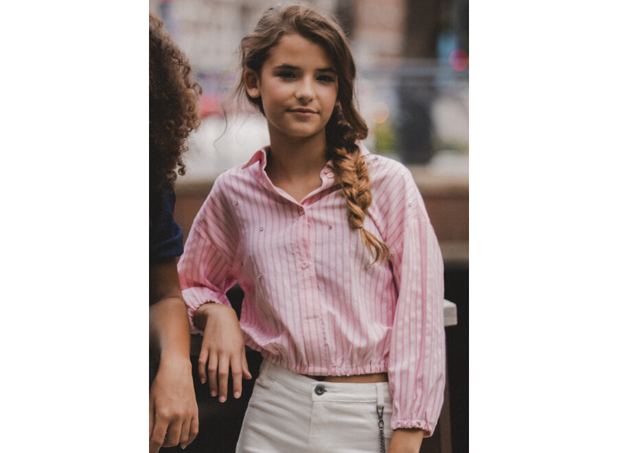 10Sixteen Blouse Pastel Pink