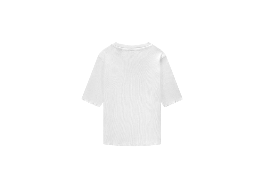 Sylvia Rib Top Off White