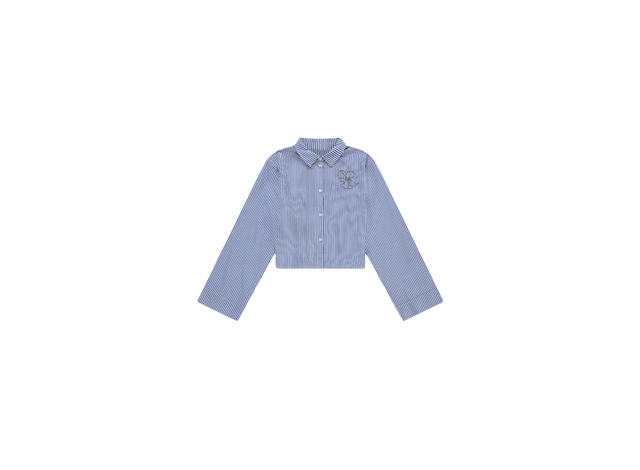 Naomi Blouse Violet/Off White