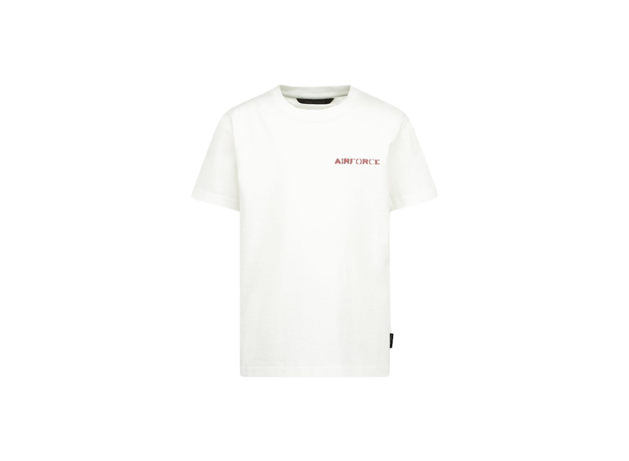 Doubble Led T-Shirt  White\Sienna Backprint