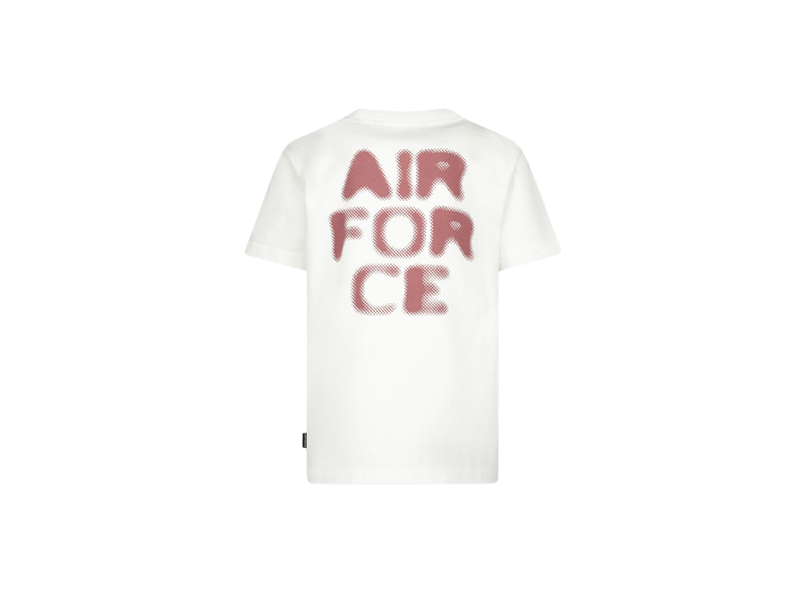 Hazy Round T-Shirt  White\Sienna Backprint