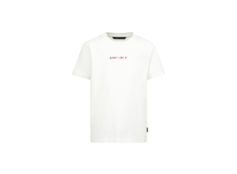Hazy Round T-Shirt  White\Sienna Backprint