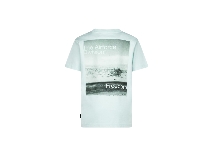 Division T-Shirt  Pastel Blue Backprint