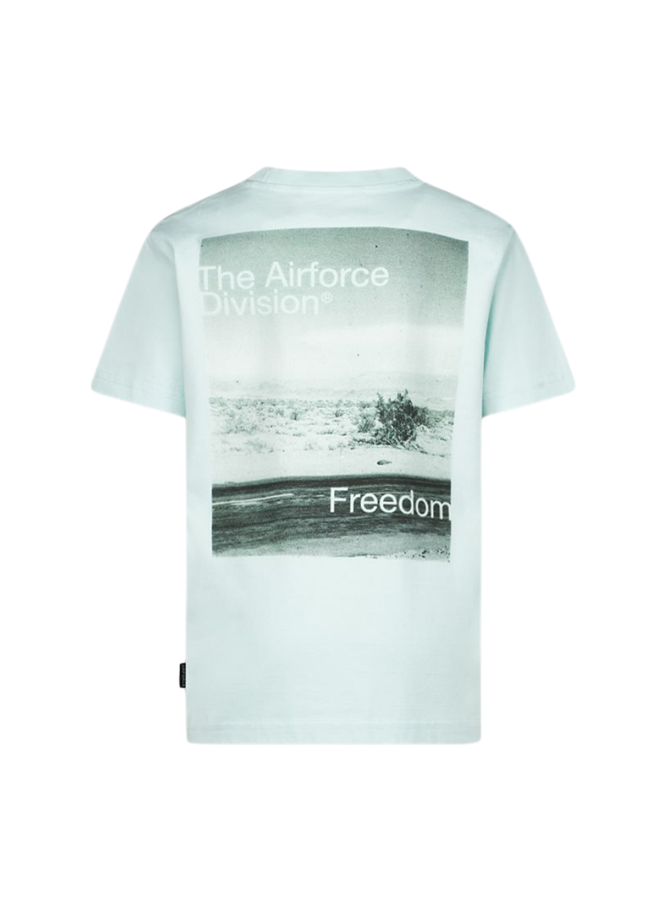 Division T-Shirt Pastel Blue Backprint