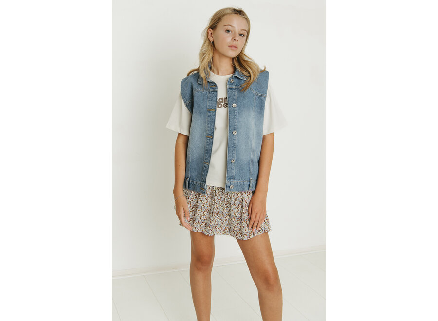 Rimona Body Warmer Blue Denim