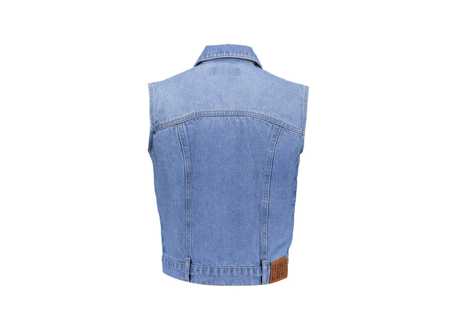 Rimona Body Warmer Blue Denim