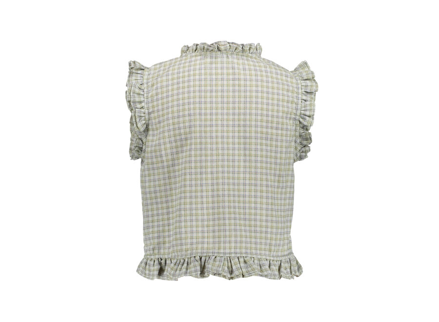 Romila Check Blouse Checks
