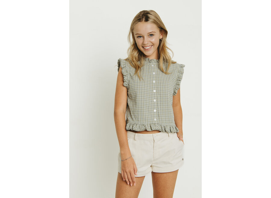 Romila Check Blouse Checks