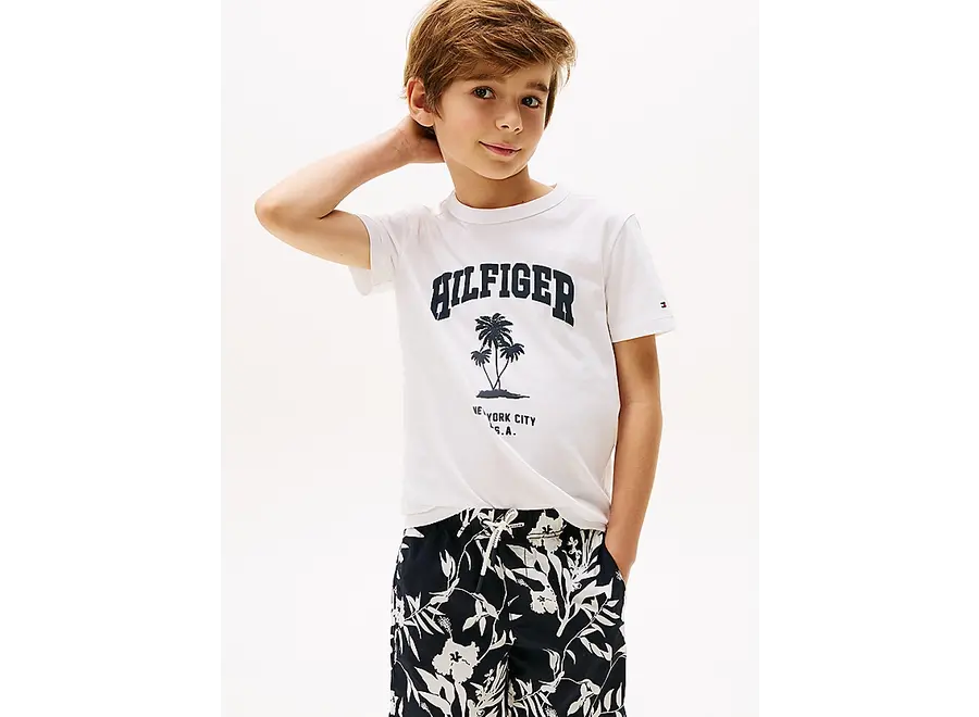 Hilfiger Palm Print White
