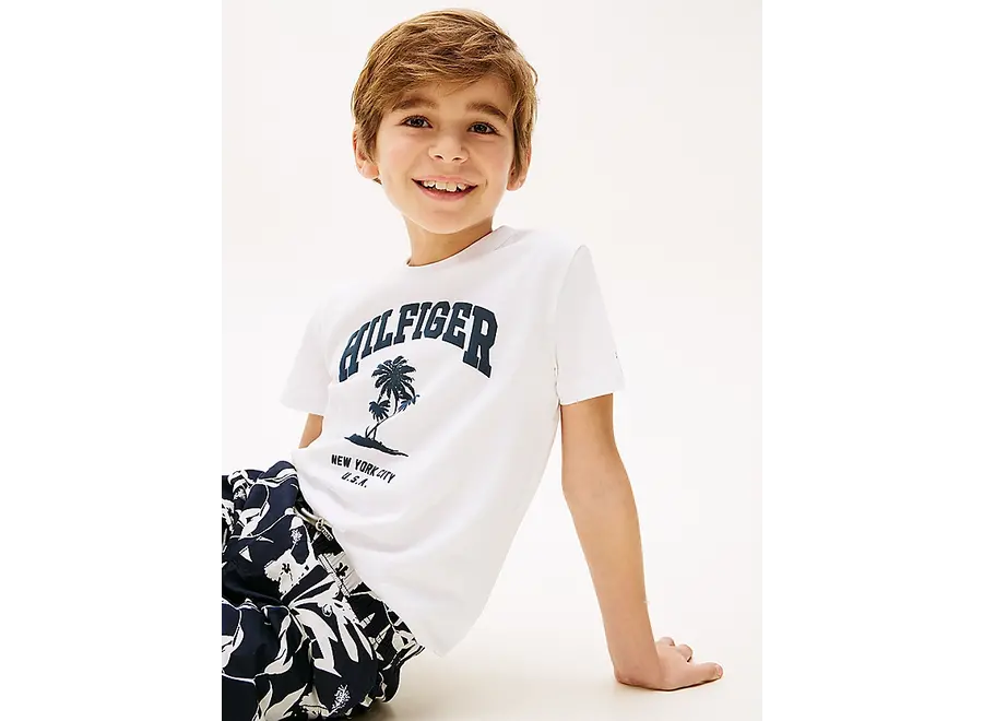 Hilfiger Palm Print White