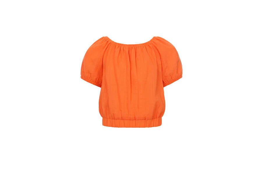 10Sixteen Fancy Blouse Top Tangerine