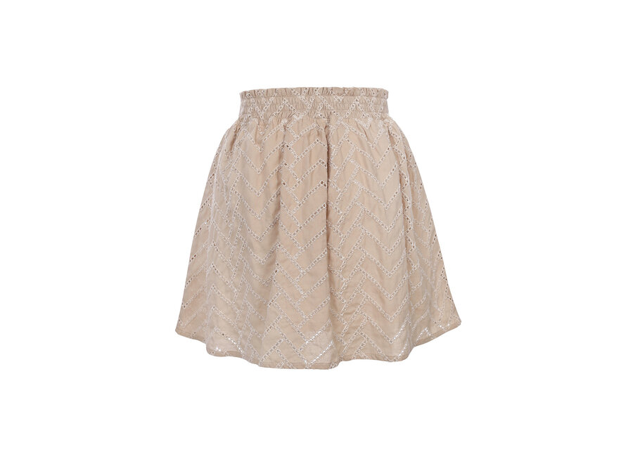 10Sixteen Boidery Skort Bisquit