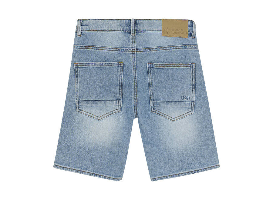 Denim Wide Short Blue Denim  Medium Denim