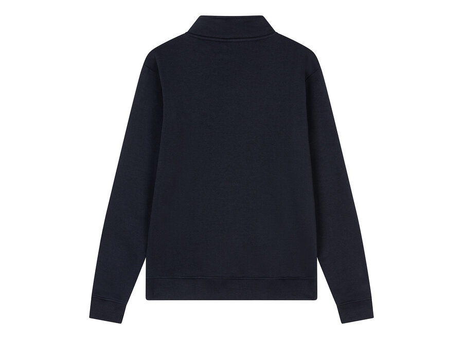 Quinten Quarter Zip  Navy Jongens Trui