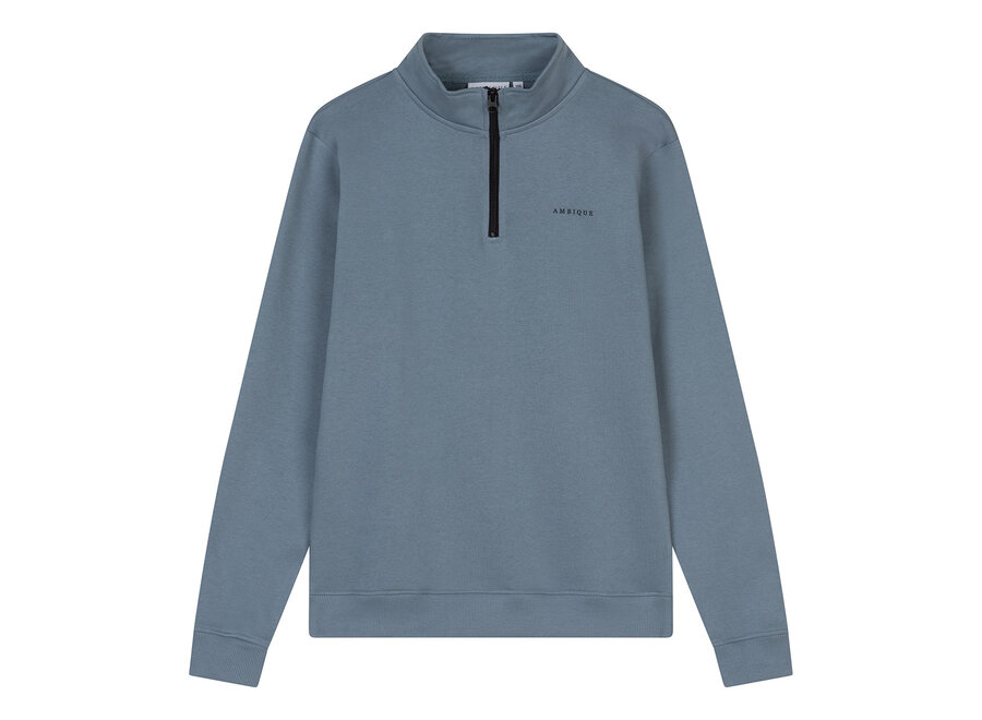 Quinten Quarter Zip  Blue Marine Jongens Trui