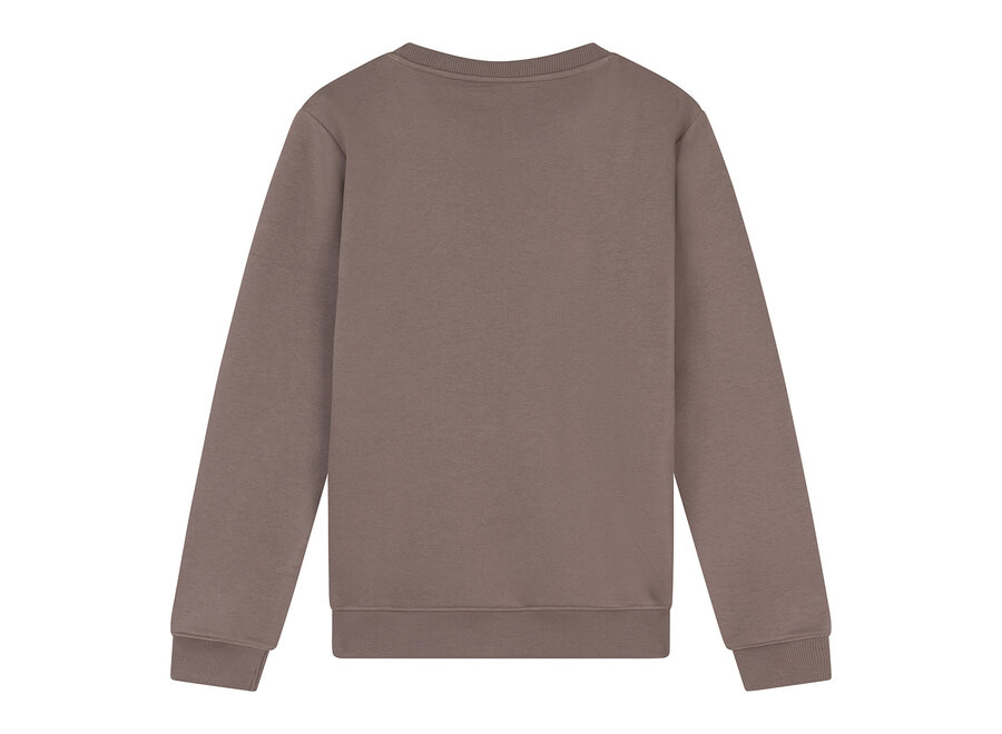 Kris Crew Neck Taupe Jongens Trui