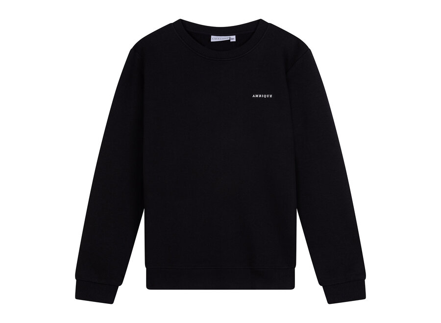 Kris Crew Neck  Black Jongens Trui