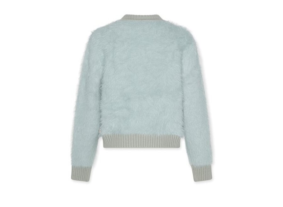 Carla C-Neck Plain Ciel Meisjes Trui