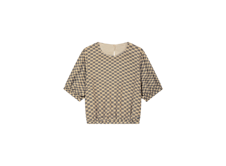 Bailey Top Wood Ash/Black Meisjes Top