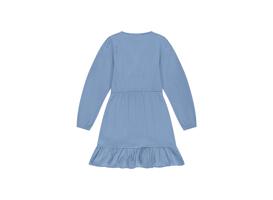 Aalicia Dress Smoked Blue Meisjes Jurkje