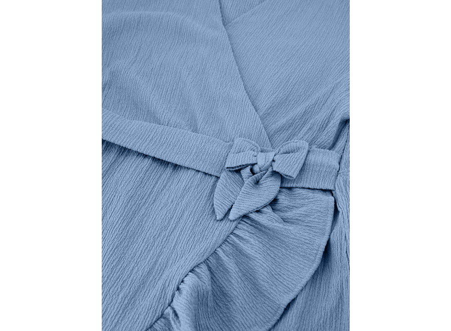 Aalicia Dress Smoked Blue Meisjes Jurkje