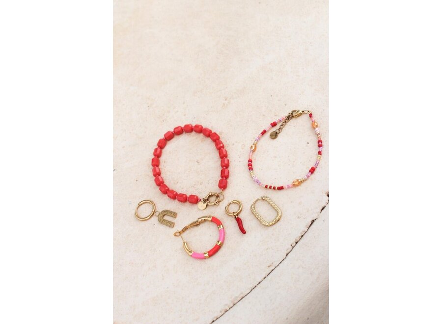 Spicy Pepper Hoop Gold