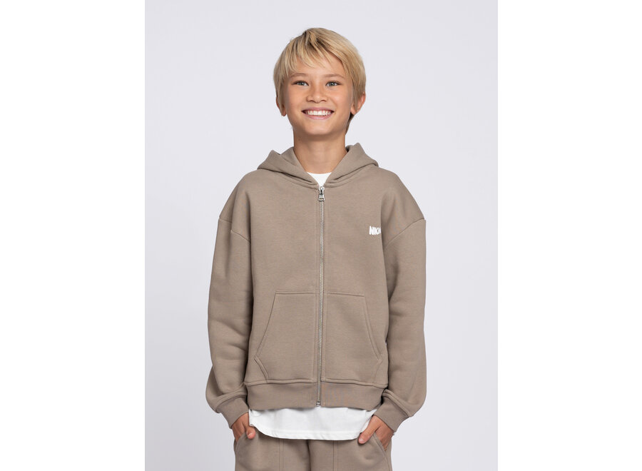 Rocco Zip Hoodie Deep Pepper Jongens Trui