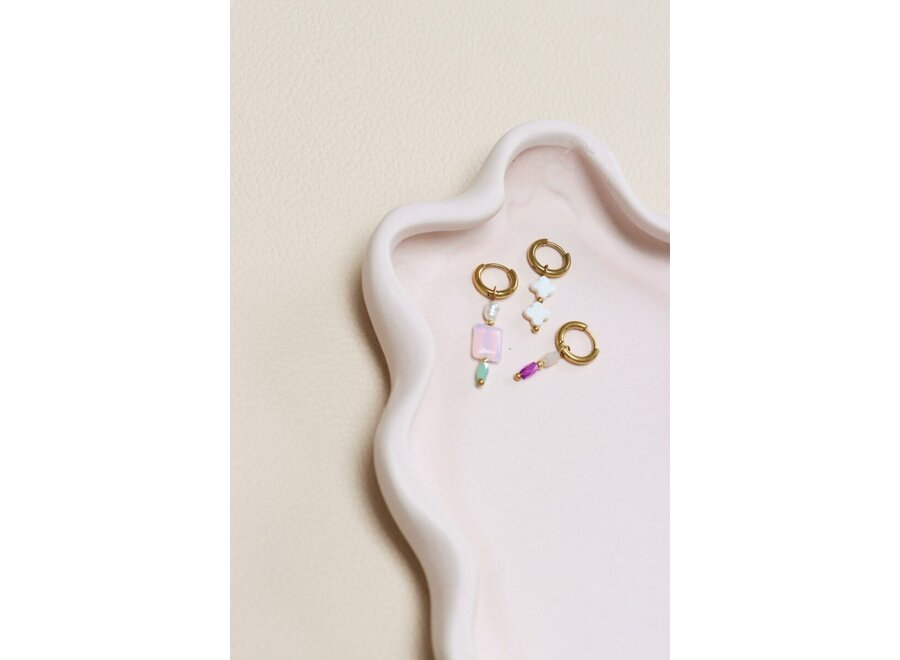 White Clover Hoop Gold