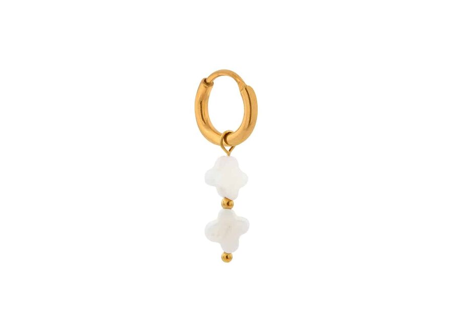 White Clover Hoop Gold