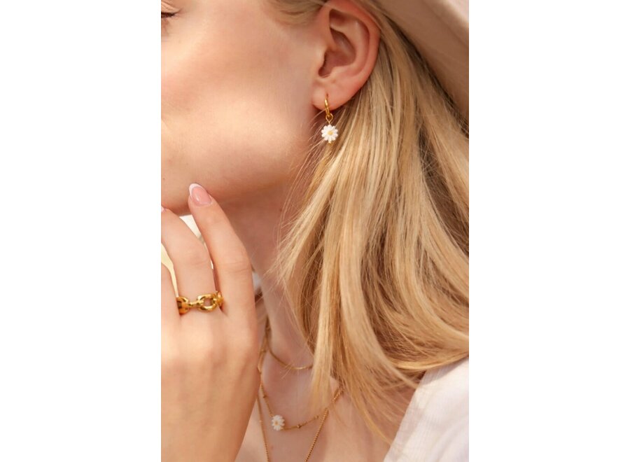 Daisy Hoop Gold