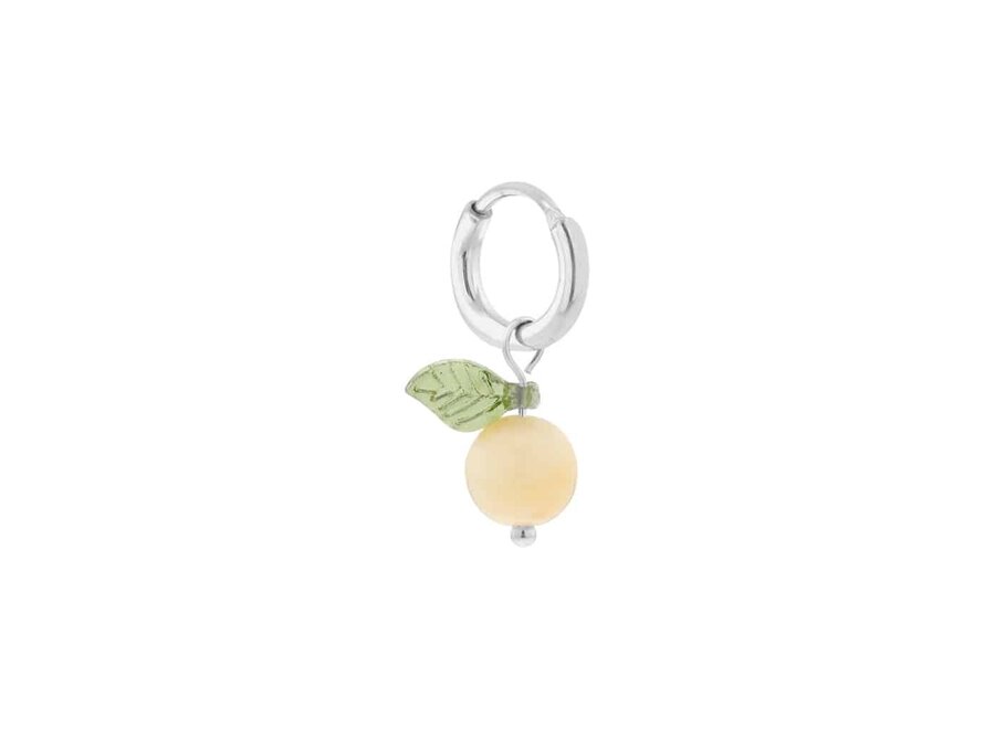 Lemon Spritz Hoop Silver