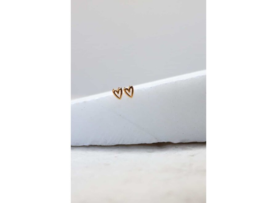 Drawn Heart Gold