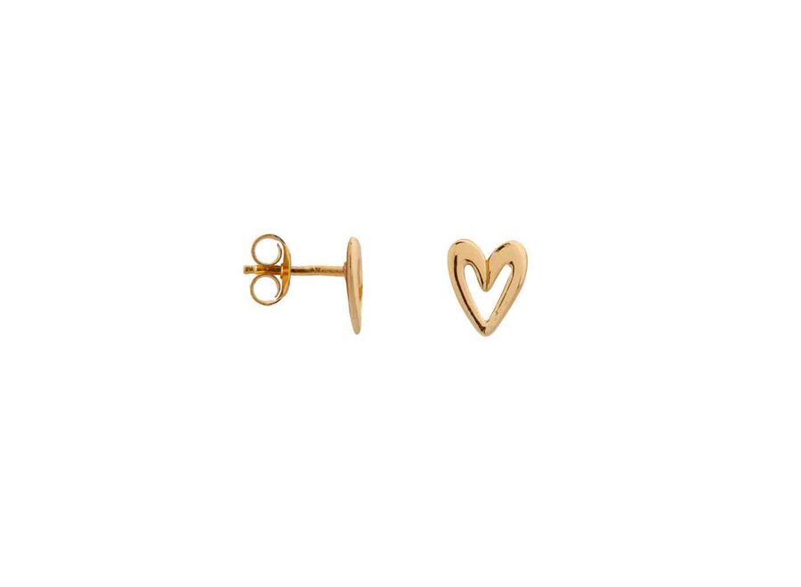 Drawn Heart Gold