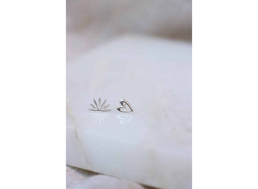 Drawn Heart Silver