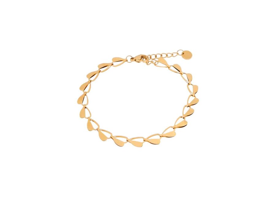 Half Heart Bracelet Gold