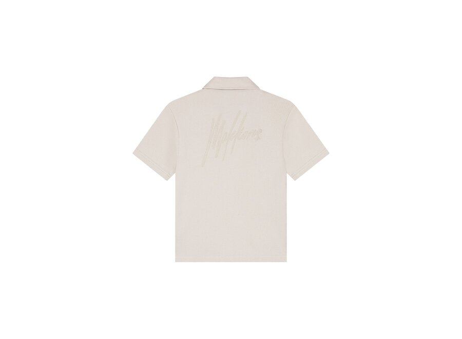 Waffle Shirt  Taupe Jongens T-shirt