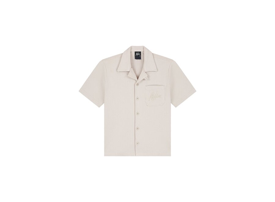 Waffle Shirt  Taupe Jongens T-shirt
