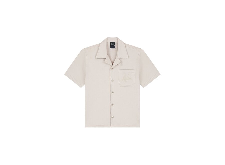Waffle Shirt Taupe Jongens T-shirt