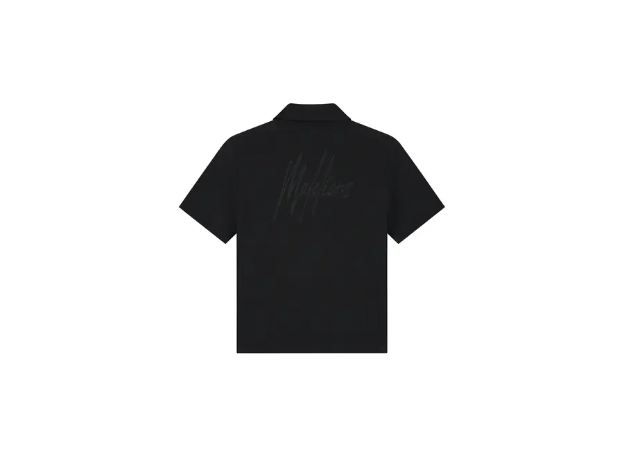 Waffle Shirt  Black Jongens T-shirt