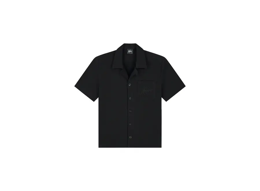 Waffle Shirt  Black Jongens T-shirt