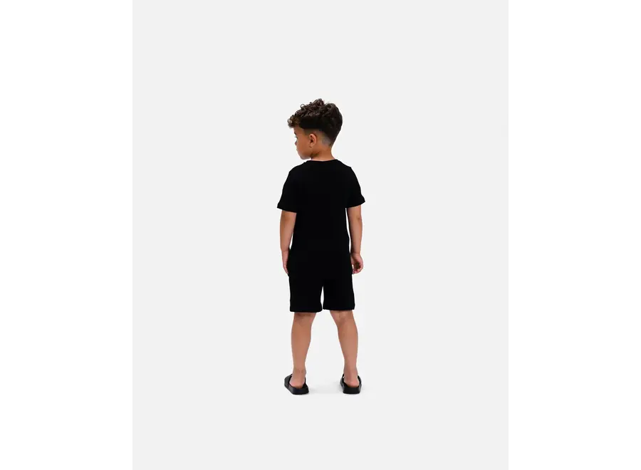 Waffle T-Shirt  Black  Jongens T-shirt