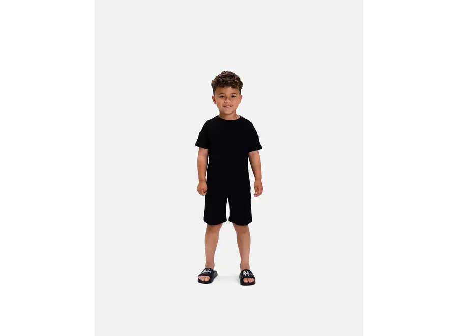 Waffle Shorts  Black Jongens Short