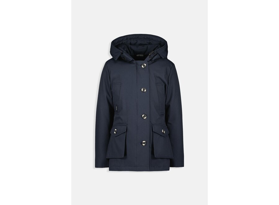 4 Pocket Parka  Dark Navy Blue Meisjes Jas