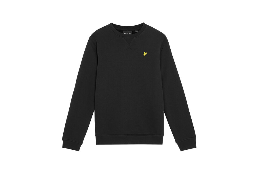 Crew Neck Sweatshirt Jet Black Jongens Trui