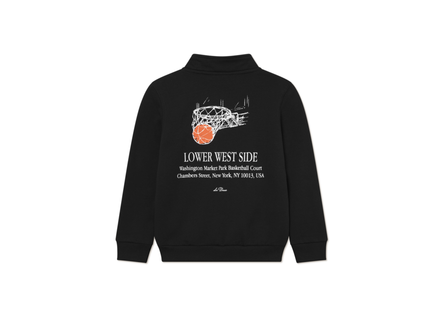 West Side Half-Zip Sweatshirt  Black Jongens Sweater