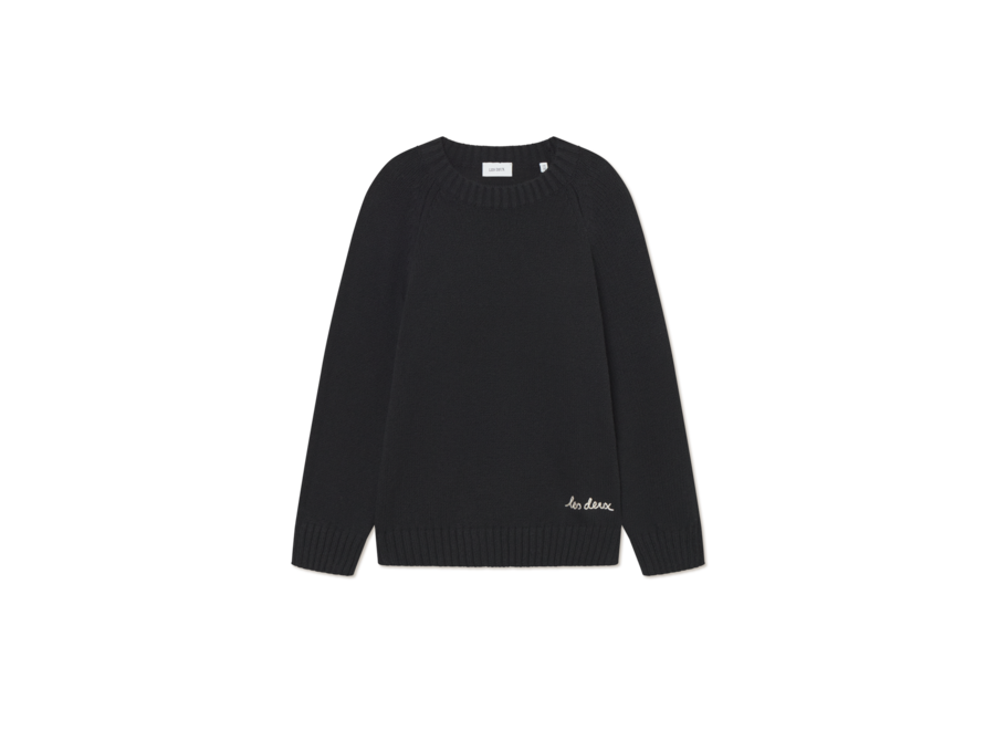 Brad Roundneck Knit Black Jongens Trui