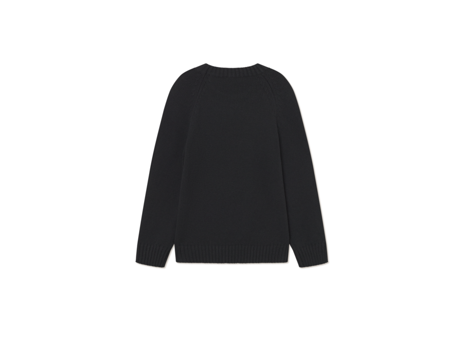 Brad Roundneck Knit Black Jongens Trui