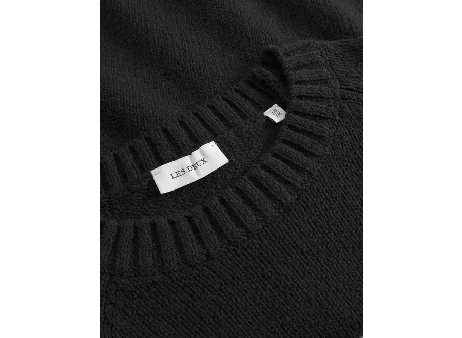 Brad Roundneck Knit Black Jongens Trui